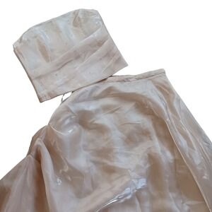 Aspeed Vintage Two Piece Sheer Chiffon Formalwear Shimmery Irridescent Fairy Set